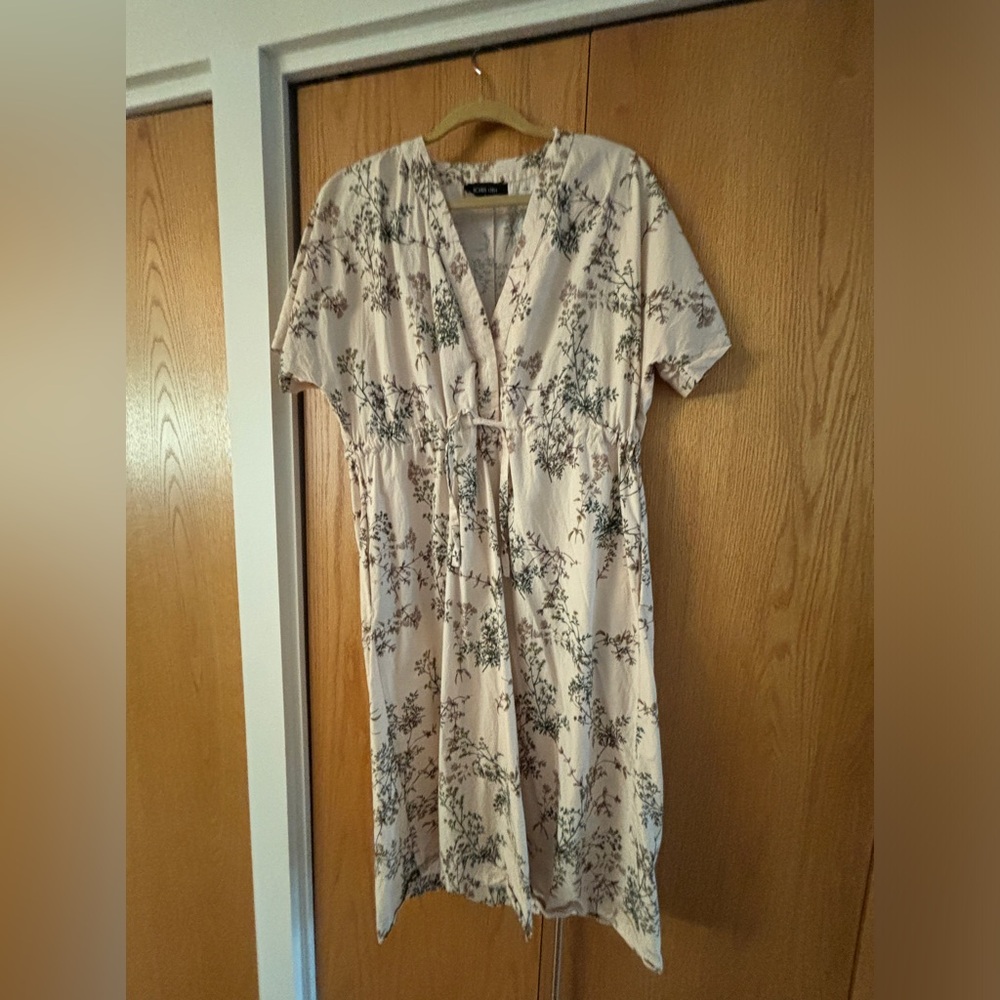 Ronen Chen flower dress with tie waist. Size 1 EU fits size 10-14 US